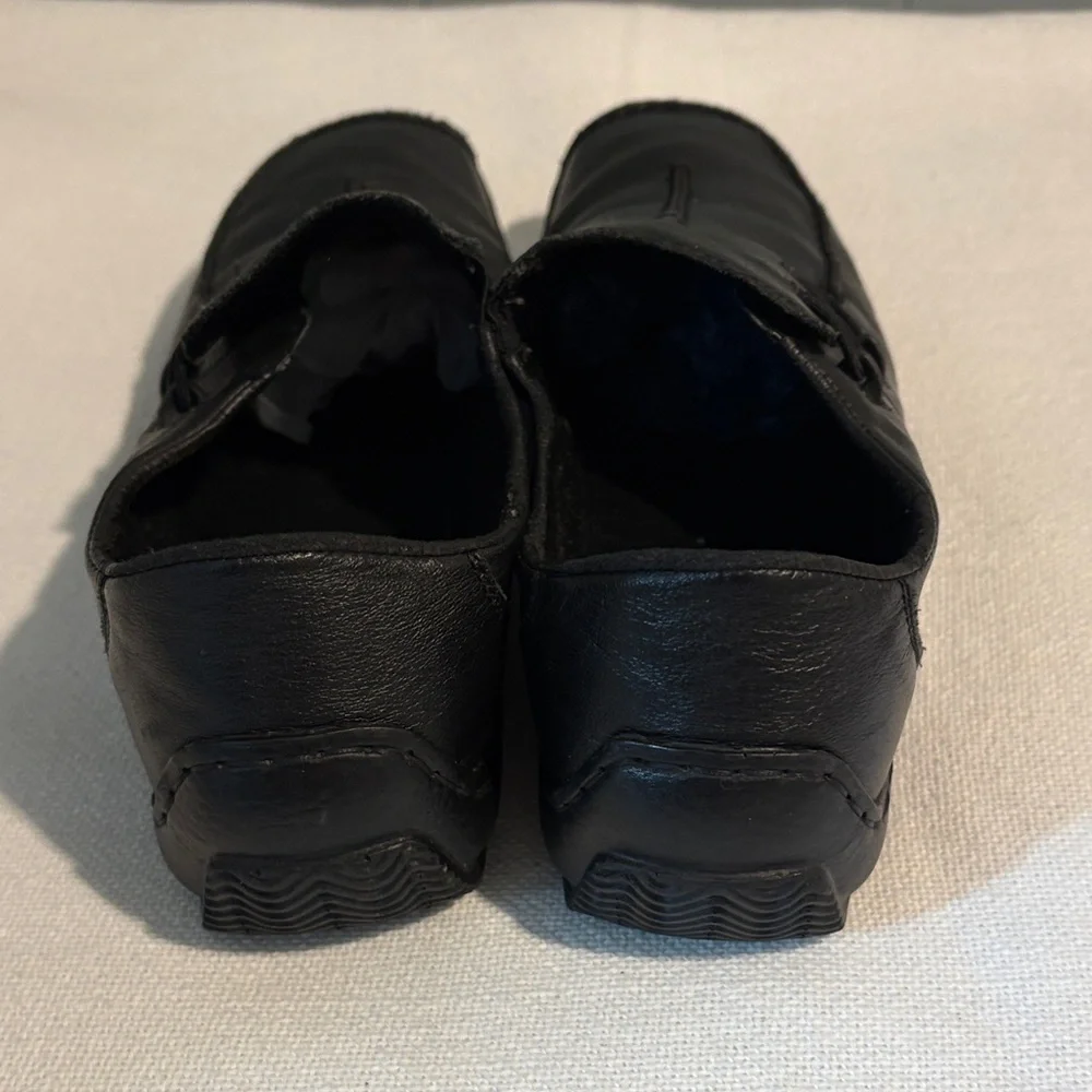Rieker Black Leather Slip-On Casual Loafers - Picture 6 of 9